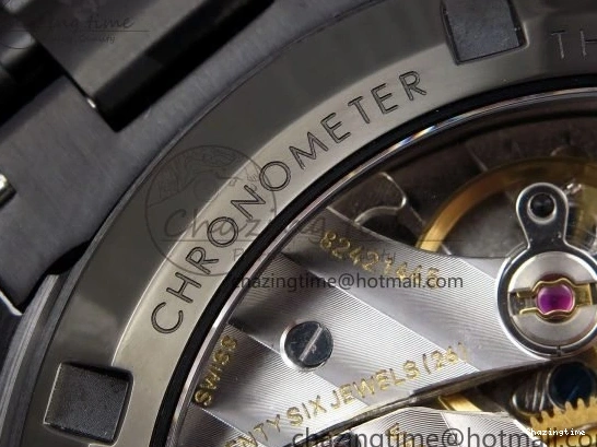 0128 Speedmaster Black Benom PVD Moon RMF Best Edition on PVD Bracelet Lemania HW WrinkleFree 7727